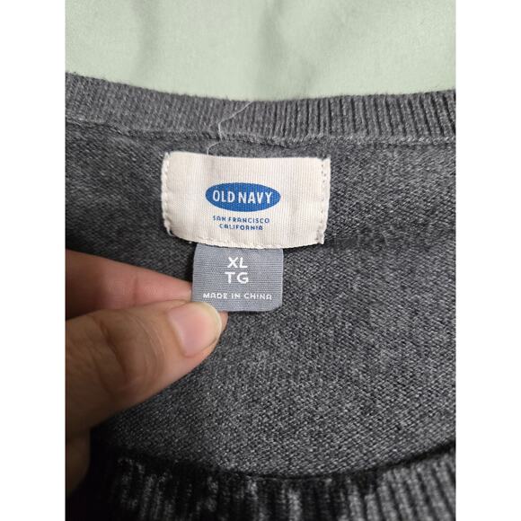 Old navy xl women's gray damask sweater - Picture 6 of 10